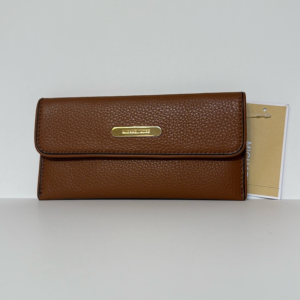 Michael Kors Austin Flat Continental Leather Wallet